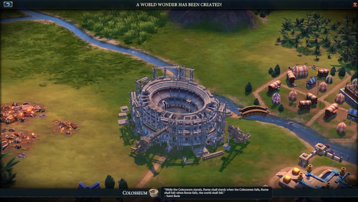 scaled civilization 6 colusseum build